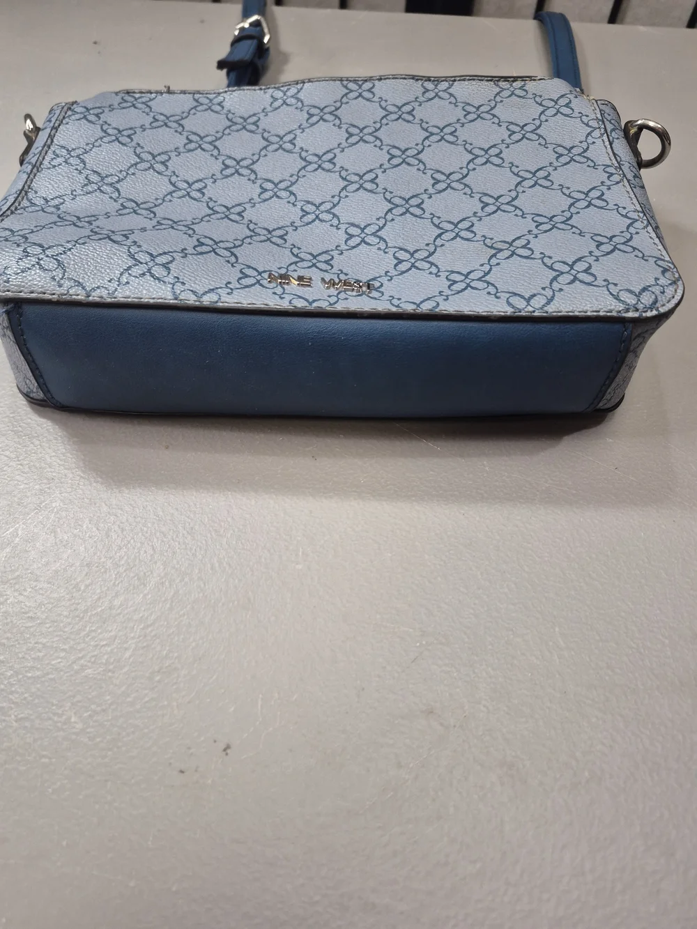 Nine West Colby Blue Patterned Crossbody Bag
